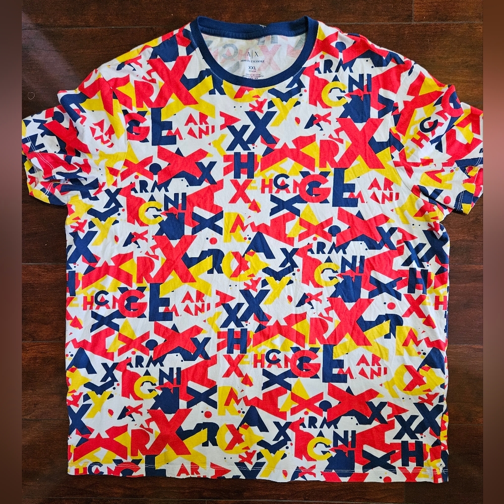 Armani Exchange Men's Multicolor Graphic T-Shirt